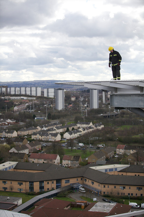 First Helicopter lands on New South Glasgow Hospital's Helipad.