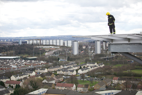 First Helicopter lands on New South Glasgow Hospital's Helipad.